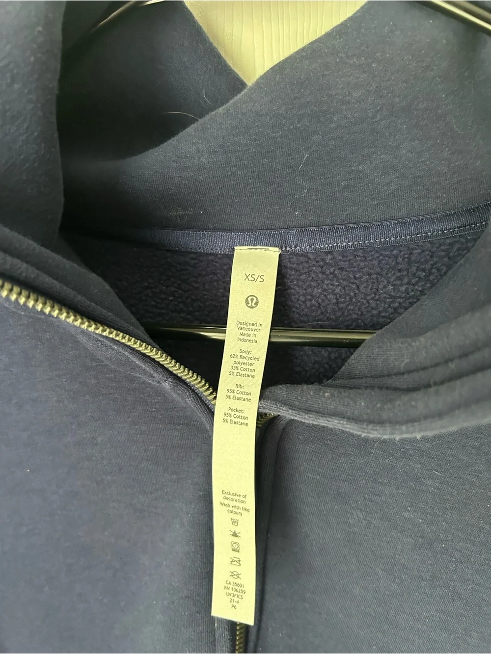 lululemon athletica Navy Quarter-Zip Pullover